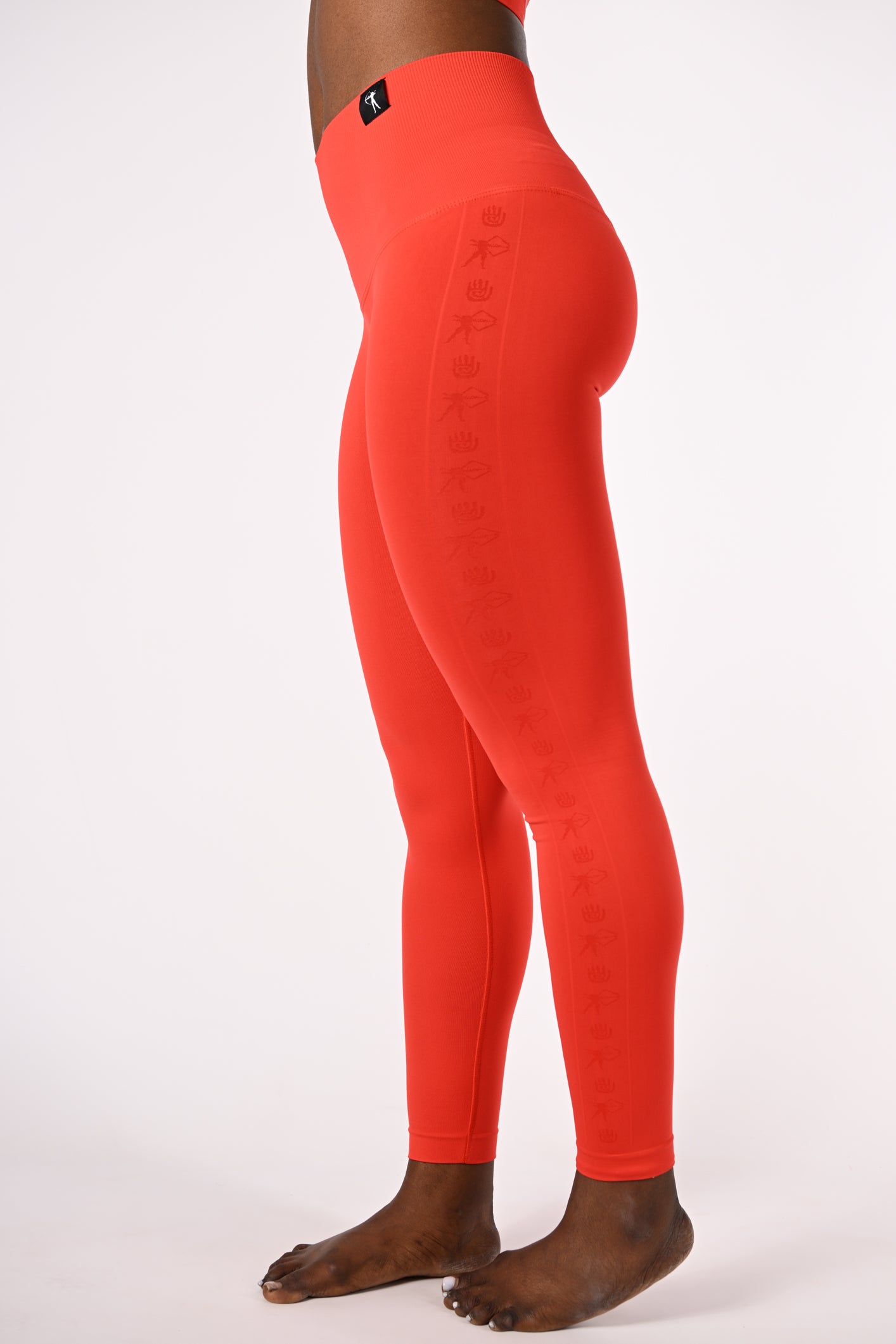 Leggings Tribal - corallo