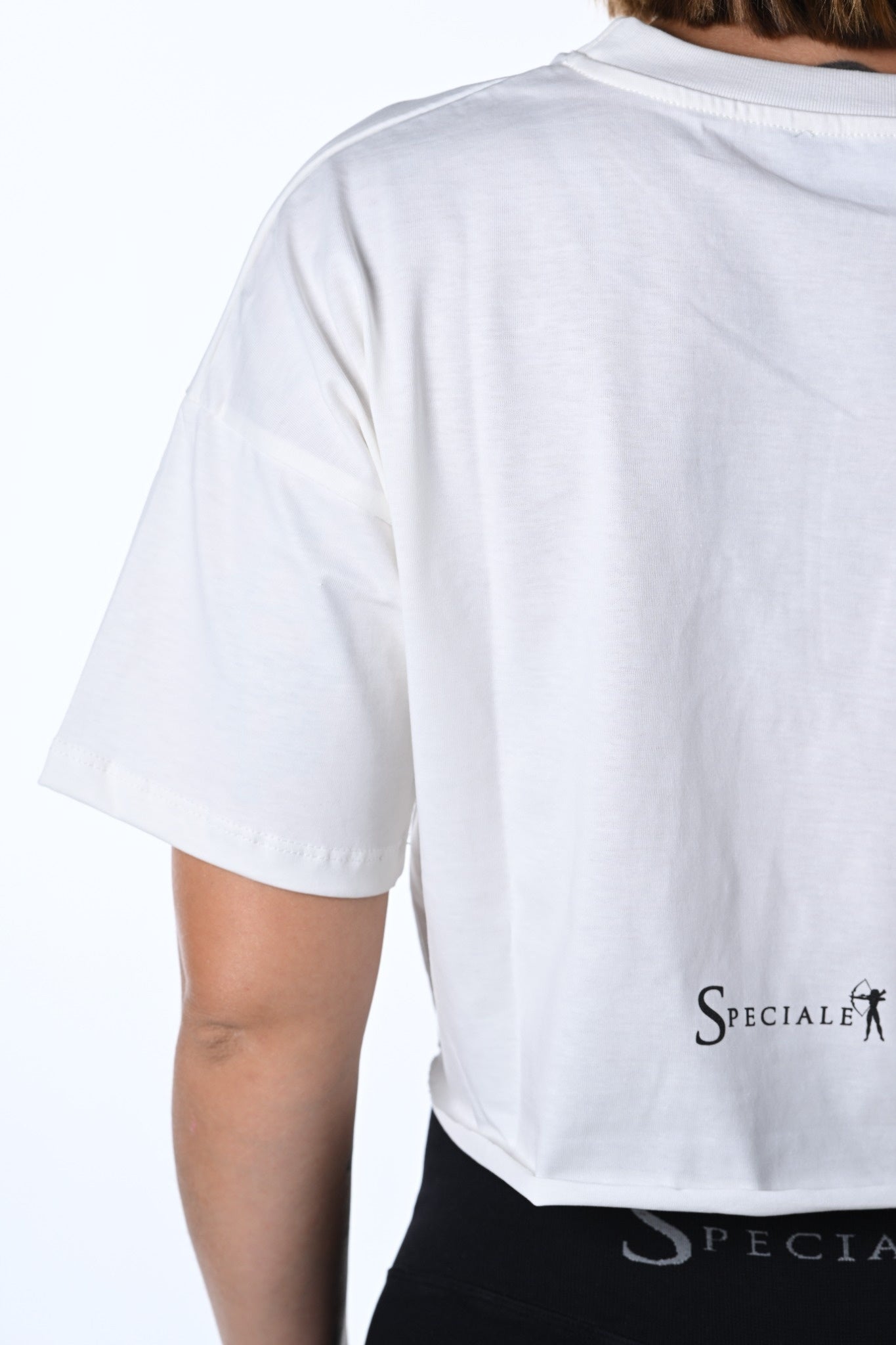 T-Shirt crop - "LUNGA VITA AI RIBELLI"