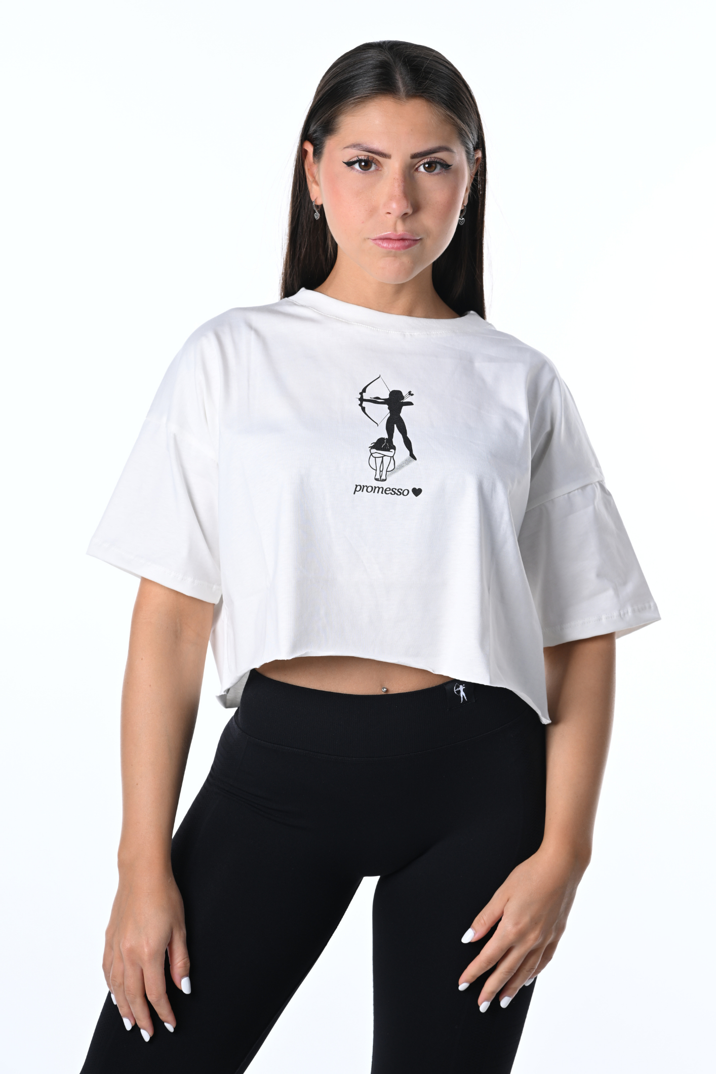 T-Shirt crop - "PROMESSO"