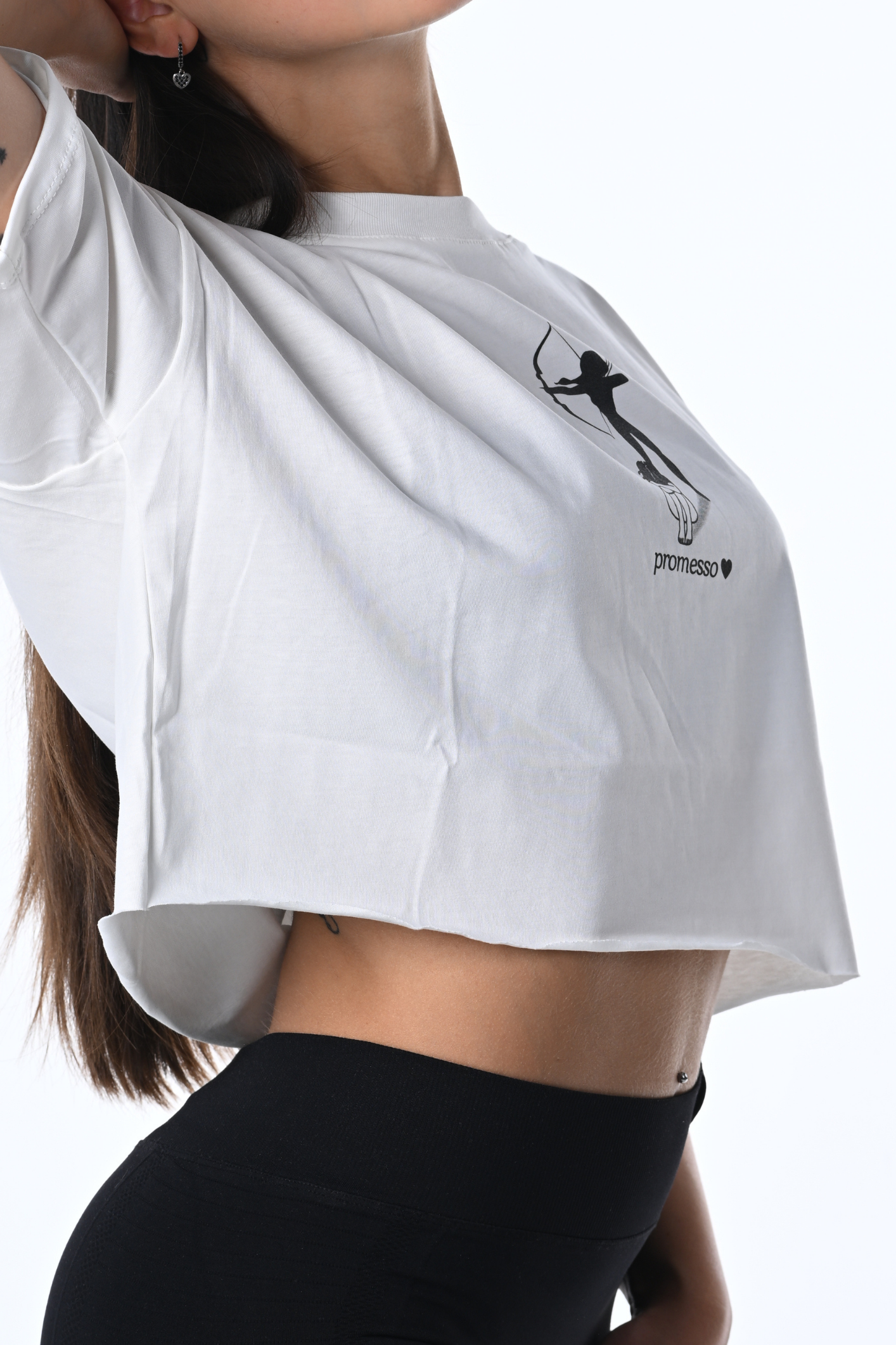 T-Shirt crop - "PROMESSO"