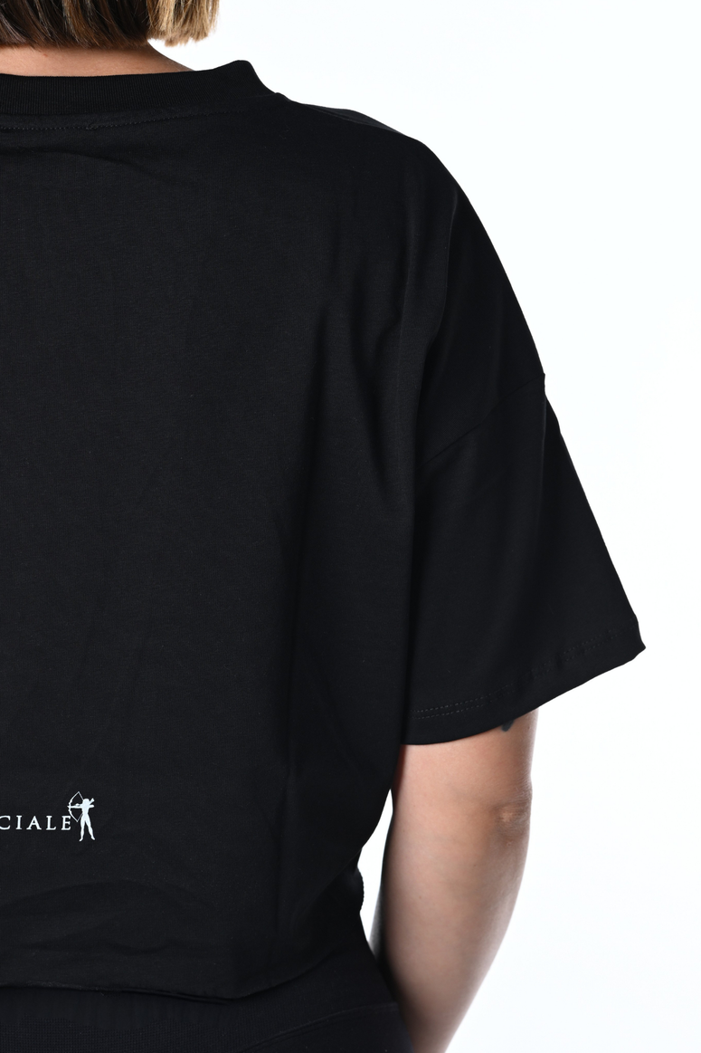 T-Shirt  "AI LIMITI CHE SUPERI" - nero