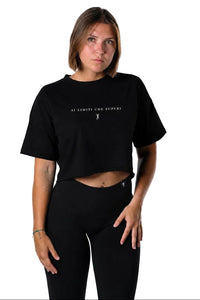 T-Shirt  "AI LIMITI CHE SUPERI" - nero