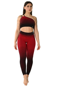Leggings Sagitta Degradé - Rosso