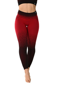 Leggings Sagitta Degradé - Rosso