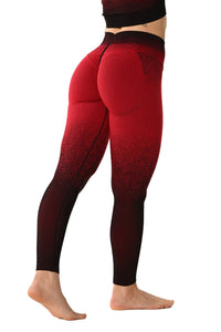Leggings Sagitta Degradé - Rosso