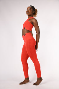 Leggings Tribal - corallo