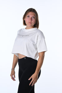 T-Shirt crop - "LUNGA VITA AI RIBELLI"