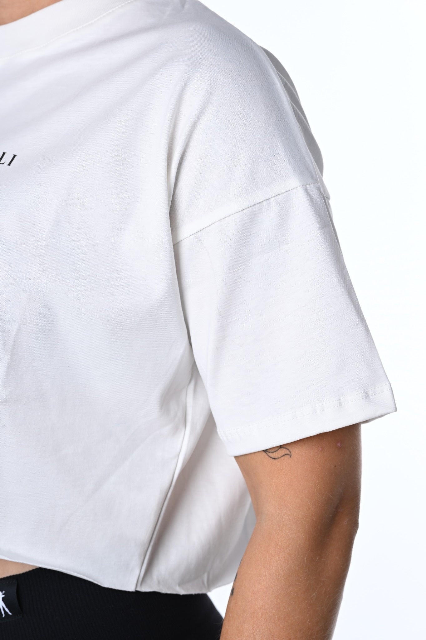 T-Shirt crop - "LUNGA VITA AI RIBELLI"