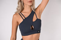 Top amazzone "Selene" - blu cenere