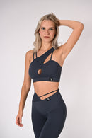 Top amazzone "Selene" - blu cenere