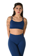 Top incrociato - Poseidone -blu