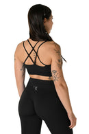 Top incrociato - Diana- nero
