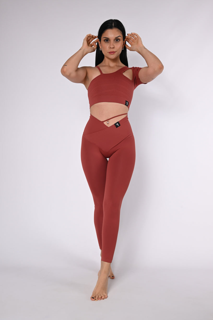 Leggings Wonder Woman - Marsala- ruggine